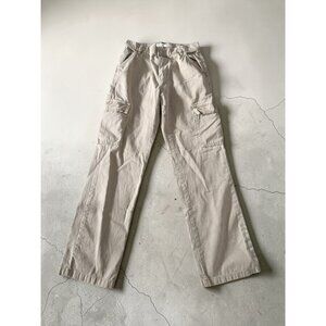 MNG Tan Cargo Straight Leg Pants Size US 2